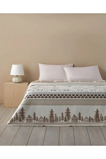 English Home Winterfell Blanket 220X240 cm Beige (29.03.2025)