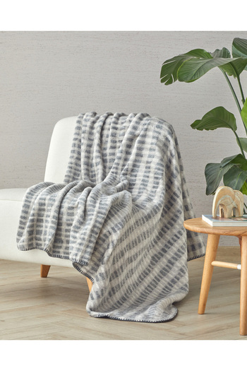English Home Medley Anthracite Acrylic Tv Blanket - 130X170 cm