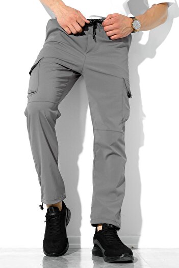 Oksit Luigi Slim Fit Kort Paraşüt Kargo Cepli Outdoor Erkek Eşofman Alt