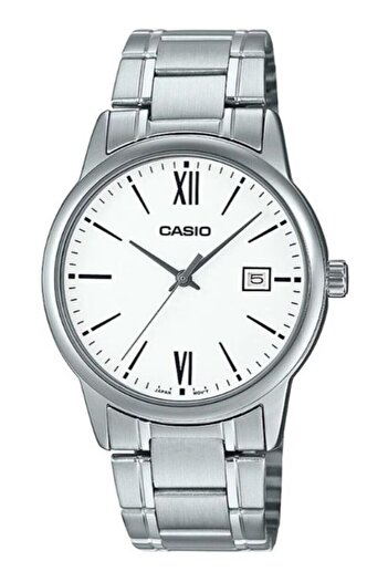 Casio Silver Color Men's Wristwatch with White Cord
