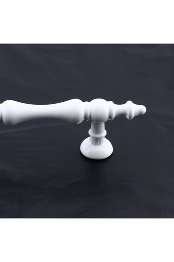 Badem10 Nilay White Metal Handle 96 mm -9.6 cm Furniture Kitchen Drawer Cabinet Cabinet Handles Handle Handle White
