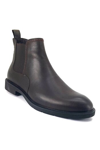 Libero 1310 Heeled Rubber Sole Daily Men's Boots-Brown