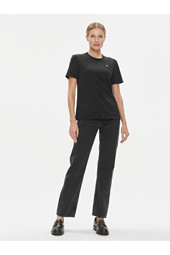 Calvin Klein Short Sleeve Black T-shirt with Logo Detail