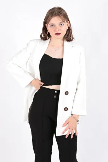 AYHAN 90491 Model Women's Blazer Jacket