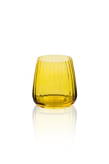 The Mia Glass Water Glass Yellow 450 ml Brd0129