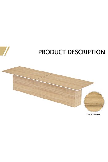 Mahmayi Modern Conference Table, Office Meeting Table, Conference Room Table - Coco Bolo, 360CM