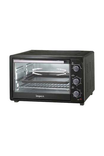 İMPEX Electric Oven 35 Ltr, 1500W, Rotisserie Function, 100-250°C, 60-Min Timer, 6 Heating Stages, Light