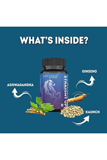 Aadar Straight Up Capsule for Strength for Men (60 Capsules)