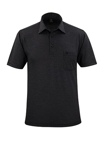 Çizgi Triko Men's Shirt Collar Buttoned Pocket T-Shirt Classic Fit - 5100