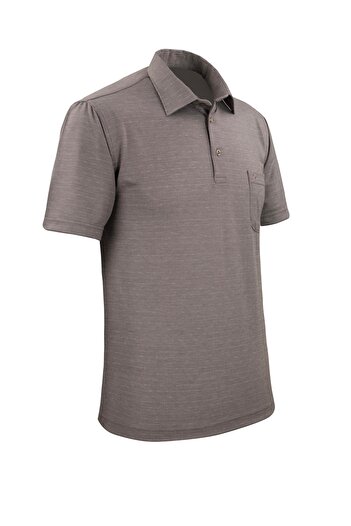 Çizgi Triko Men's Shirt Collar Buttoned Pocket T-Shirt Classic Fit - 5100