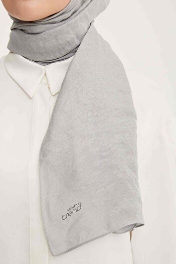 Armine Trend Silver Solid Color Sparkle Shawl 1 - 23017