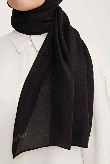 Armine Trend Black Solid Color Sparkle Shawl 1 - 83