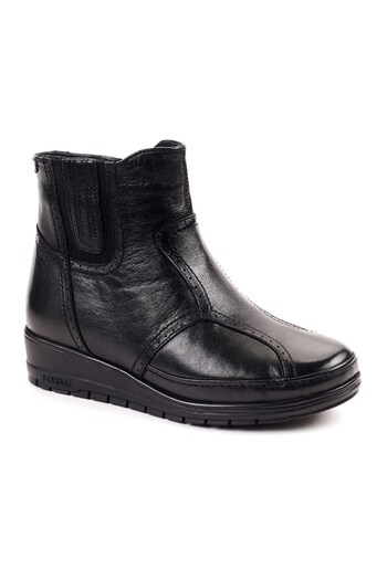 Forelli 25157 Moly Genuine Leather Comfort Women's Boots Black