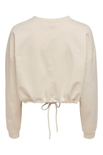 ONLY Γυναικείο sweatshirt Onldreamer Life Unb Ls Oneck String Noos