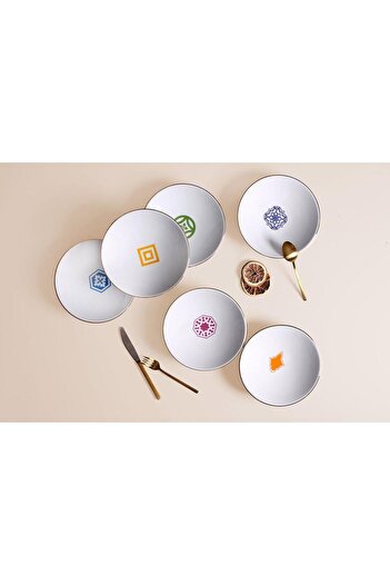 Porland Morocco 6-Piece Pit Plate Set 20cm