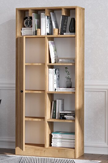 DECORMET Jemma Kitaplık Safir Meşe