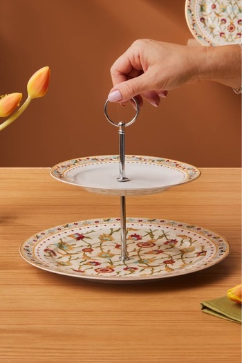 Karaca Nevra Layered Cookie Holder 30 cm