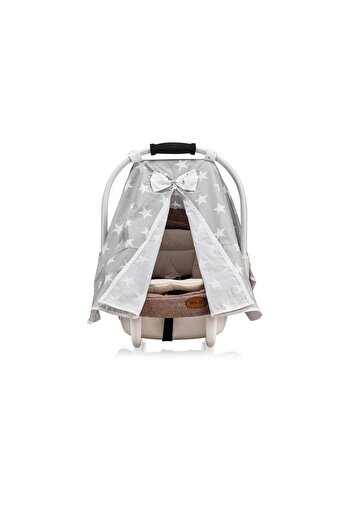 Moje Carriage Stroller Cover Mega Star Gray