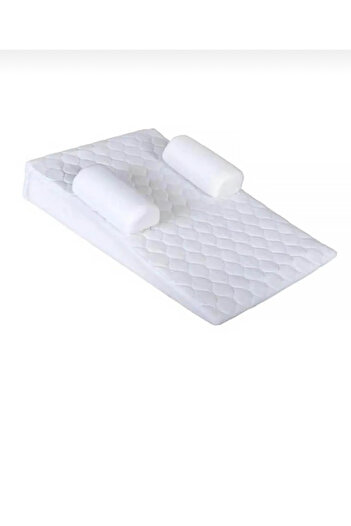 GÜNBEN Washable Reflux Baby Bed and Cover - Pillow Set
