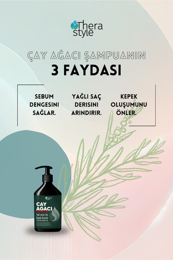 Thera Style Çay Ağacı Şampuanı Kepek ve Yağlanma Karşıtı Arındırıcı 500ml