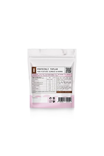 FROPİE Protein Fruit Balls - Coconut Coated & Peanut Butter X 12