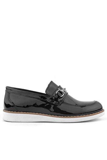 Rakerplus Genuine Leather Black Patent Leather Loafer Kids Classic Shoes