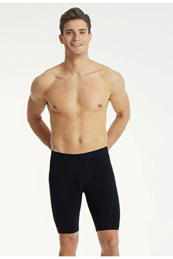 Tutku Elit 1253 Men's Elastane Lycra Long Boxer 3 Pieces
