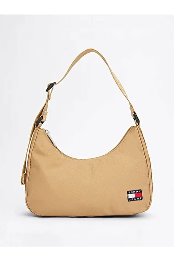 Tommy Hilfiger Women's Tjw Ess Daily Beige Shoulder Bag