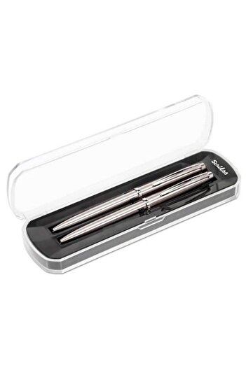 Scrikss 108m Prestige Ballpoint Versatil Steel Pen Set