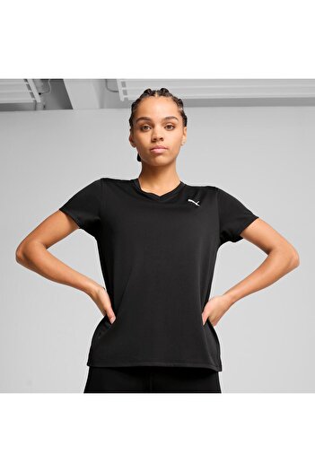 Puma W Tad Essential Vneck Tee Fitness T-Shirt