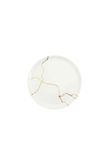 Porland Spirits Gold Gilt Flat Plate 20cm