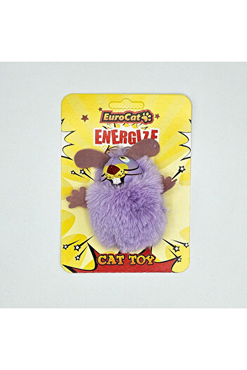 Eurocat Cat Toy Purple Furry Mouse