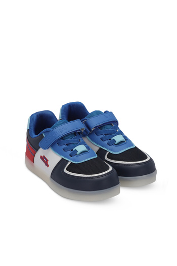 Slazenger Perle Boy's Sneaker Shoes Navy Blue / White