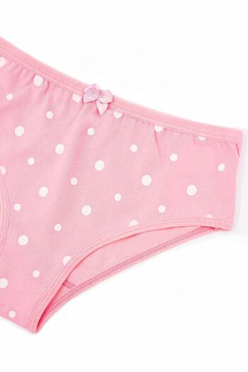 Öts Set de 6 chiloți din lycra din bumbac imprimat pentru fete