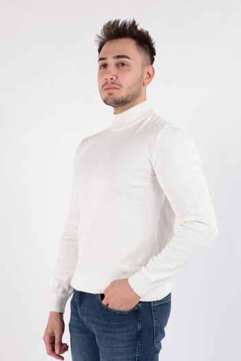 Cazador 3603-Fw Men's Half Fisherman Sweater