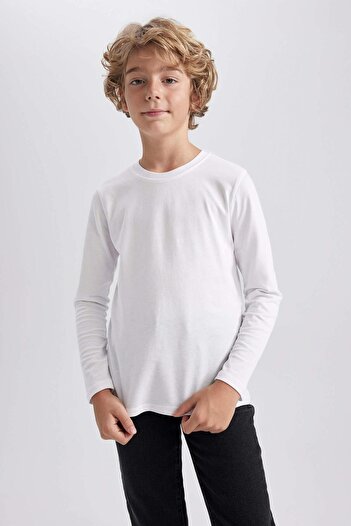 DeFacto K1686A6-Fw Boy Long Sleeve T-Shirt