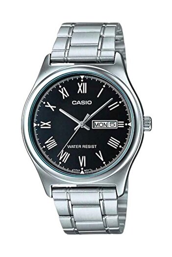 Casio Men's Wrist Watch with Dial Black Cord Silver Color Calendar and Daily