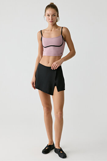 Urban Beat Shavonte Urbanbeat Women's Suspender Bottom Brace Detailed Dusty Rose Bustier