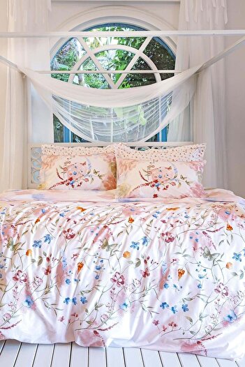 Altınbaşak Ranforce 100% Cotton Single Duvet Cover Set Gwen Anew Towel Gift