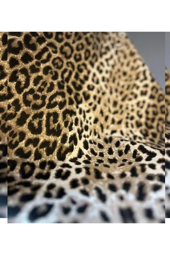 VODDİ Leopard Pattern Double Size Flat Bed Sheet 220X240 cm