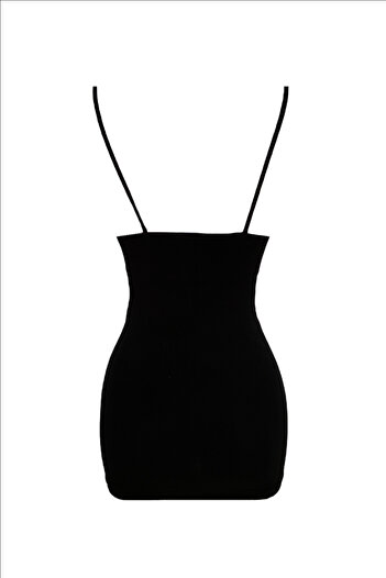 ERDEM İÇ GİYİM Erdem Black Lacy Padded Seamless Undershirt 602