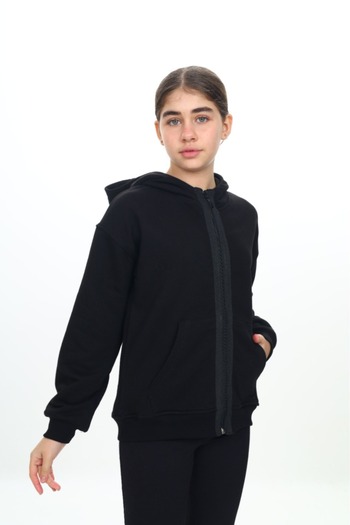 Toontoy Girl's Hooded Cardigan
