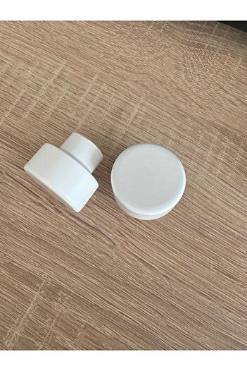 Sienta Home Decorative Natural Wood Round 8-Piece Cabinet Handle White