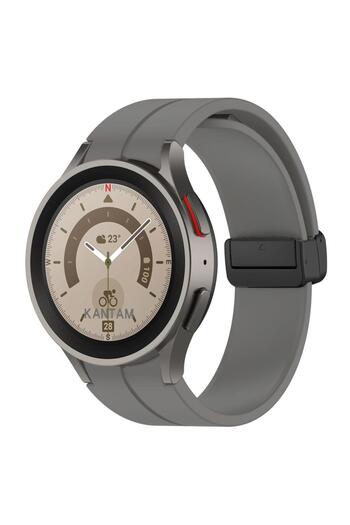 UnDePlus Samsung Galaxy Watch - 40mm, 44mm, 42mm, 43mm, 46mm, 47mm Adjustable Silicone Co with Lanyard Magnet