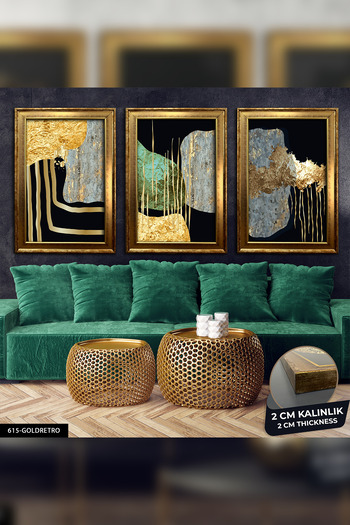 Evinemoda Artistic 3 Piece Painting – Formant with Cvplk Frame