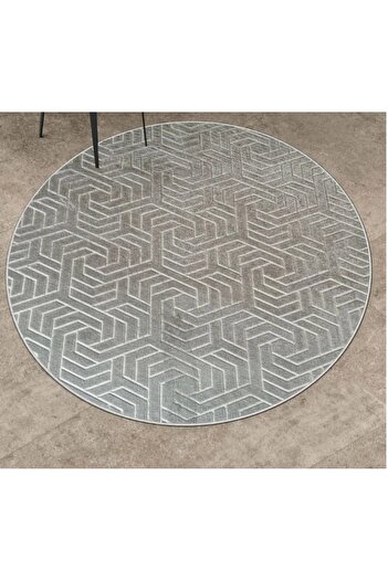 AKSU Dınarsuarmonı Gray Lux Embos Machine Washable Decorative Modern Carpet