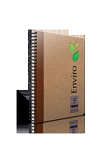 Gıpta Enviro Kraft A-4 - 100 Sheets Ruled Spiral Hard Cover Notebook