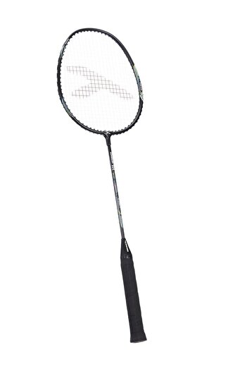 Hundred Powertek 200 Pro Badminton Racquet (BLACK, STANDARD) | Aluminium, Strung, 95g, G5 Grip