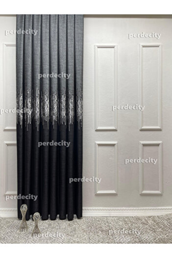 PERDECITY Venetian Pattern Background Curtain 100cm Suitable for Any Room 1X3 Tight Pleats