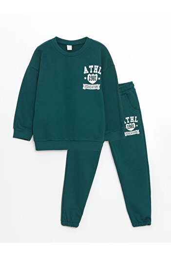 LC Waikiki LCW Kids Crew Neck εμπριμέ αγόρια φούτερ και φούτερ 2 τεμαχίων